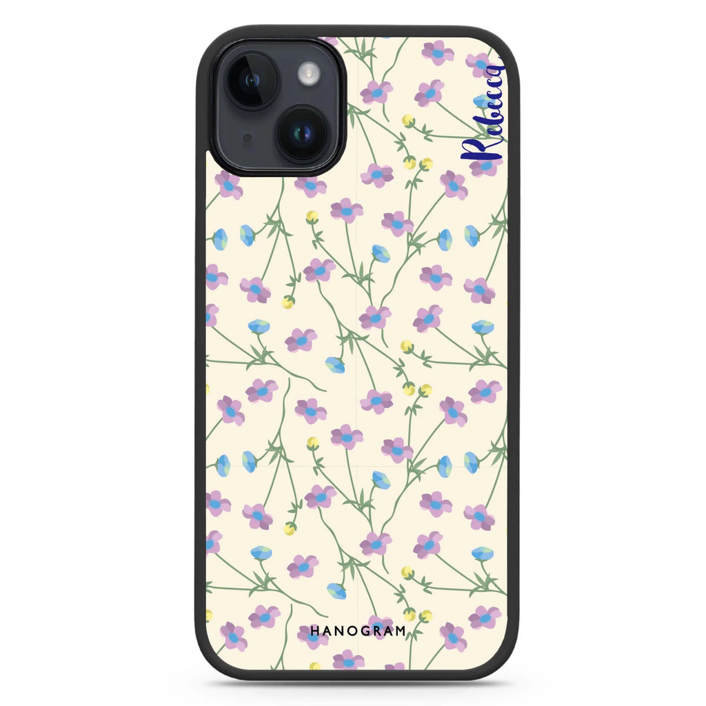 Girly floral iPhone 14 Plus Magsafe 兼容防衝擊保護殼