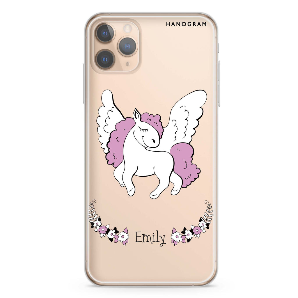 White Unicorn iPhone 11 Pro Max 水晶透明保護殼