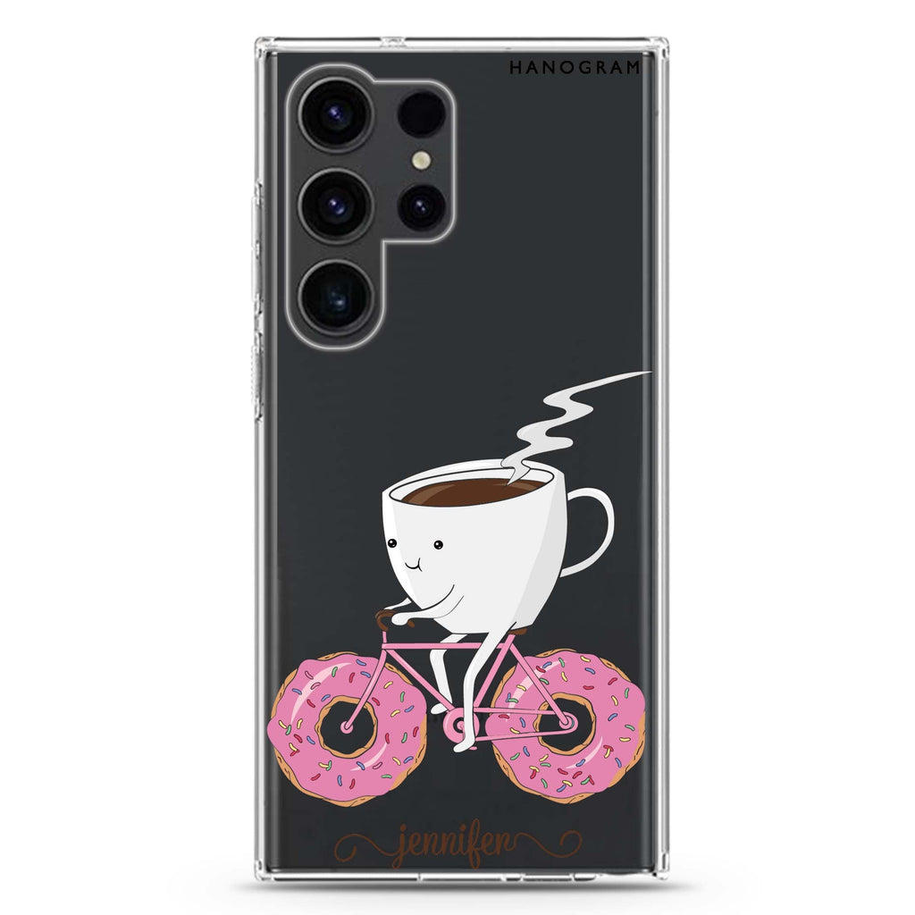 Have a snack Samsung Galaxy Ultra 可加名字透明保護殼，適用 S26/S25/S24/S23 Ultra，圖1