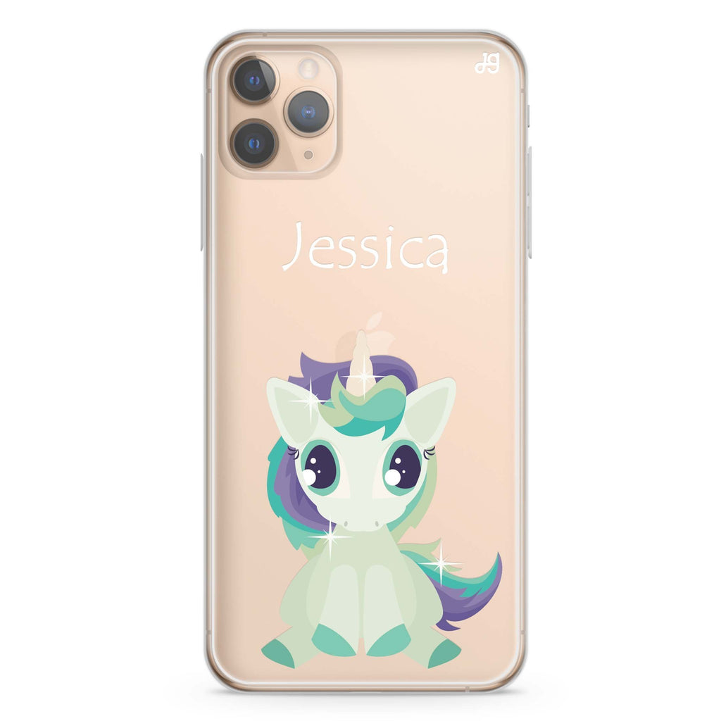 Pretty Eyes Unicorn iPhone 11 Pro 水晶透明保護殼