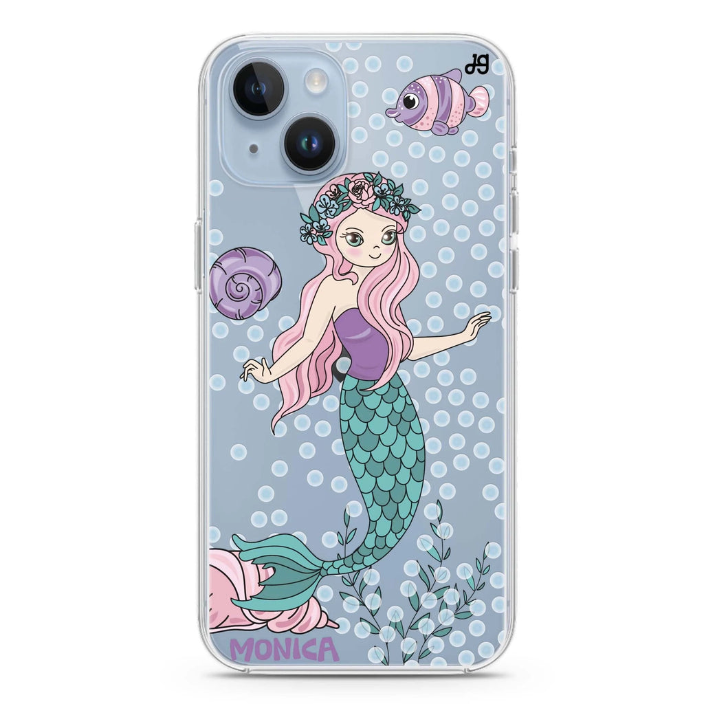 Mermaids iPhone 14 plus 水晶透明保護殼