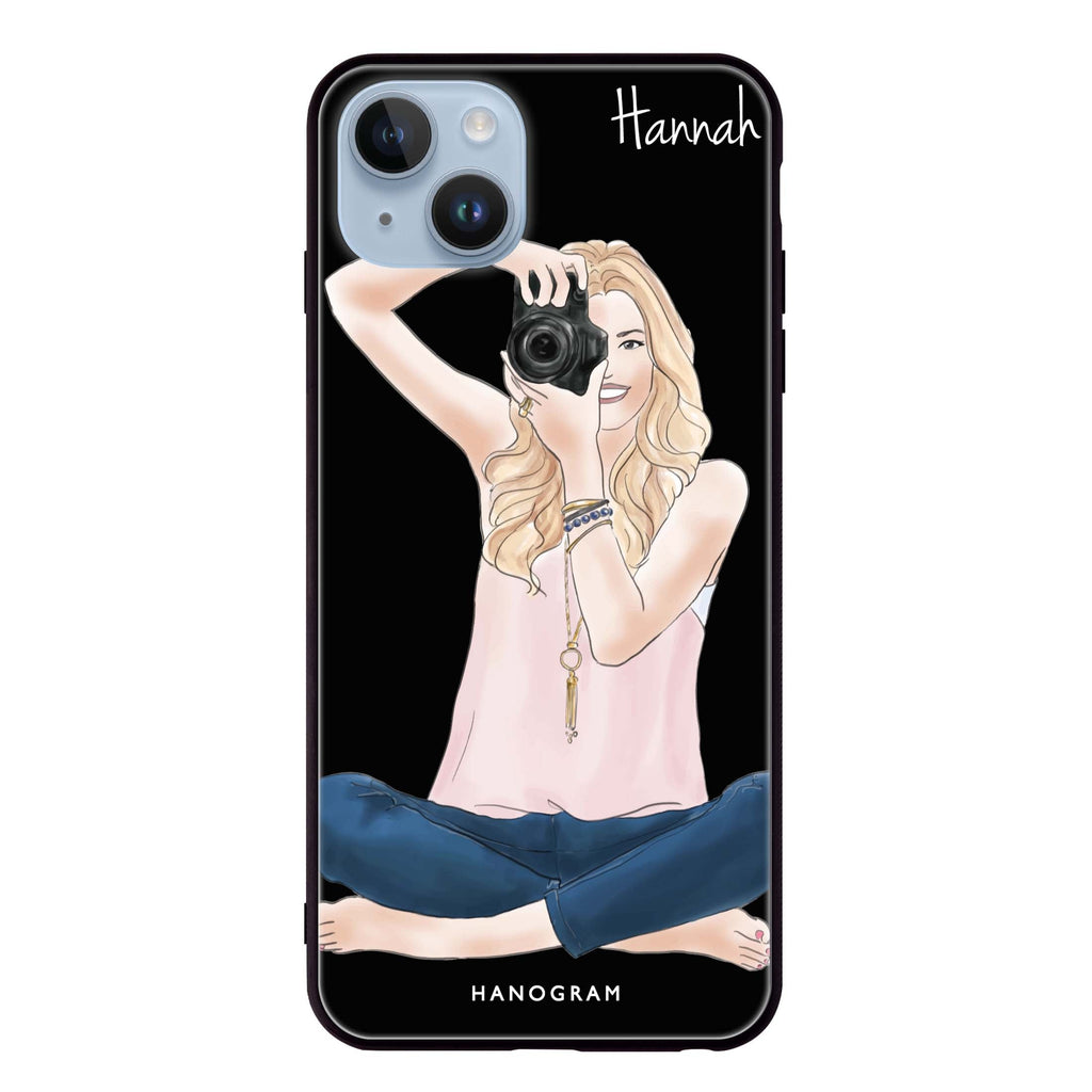 Camera girl I iPhone 13 Mini 超薄強化玻璃殻