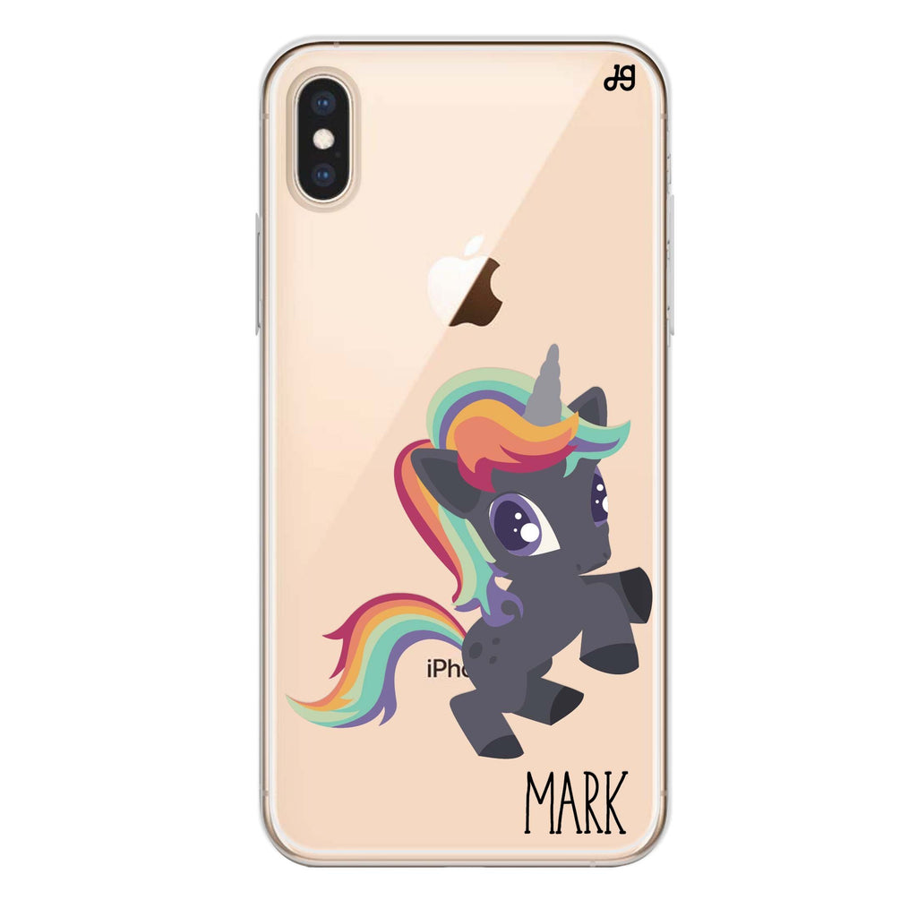 Lovely Unicorn I iPhone XS 水晶透明保護殼