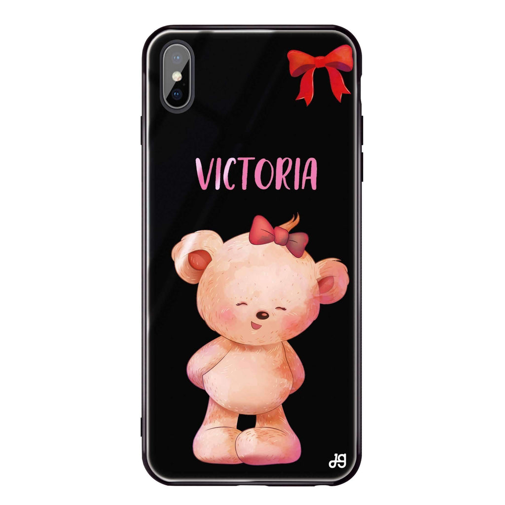 Bear Lovely iPhone X 超薄強化玻璃殻
