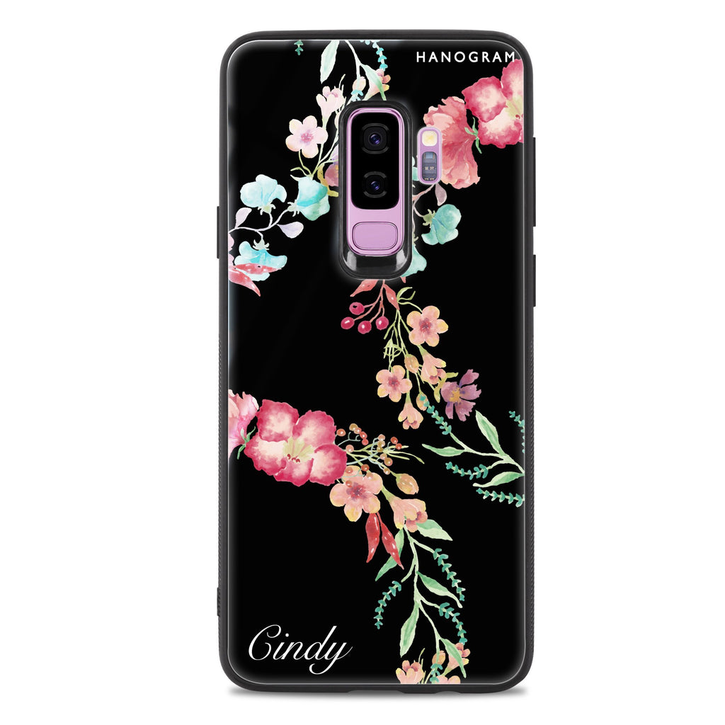 Spring Flowers Samsung S9 Plus 超薄強化玻璃殻