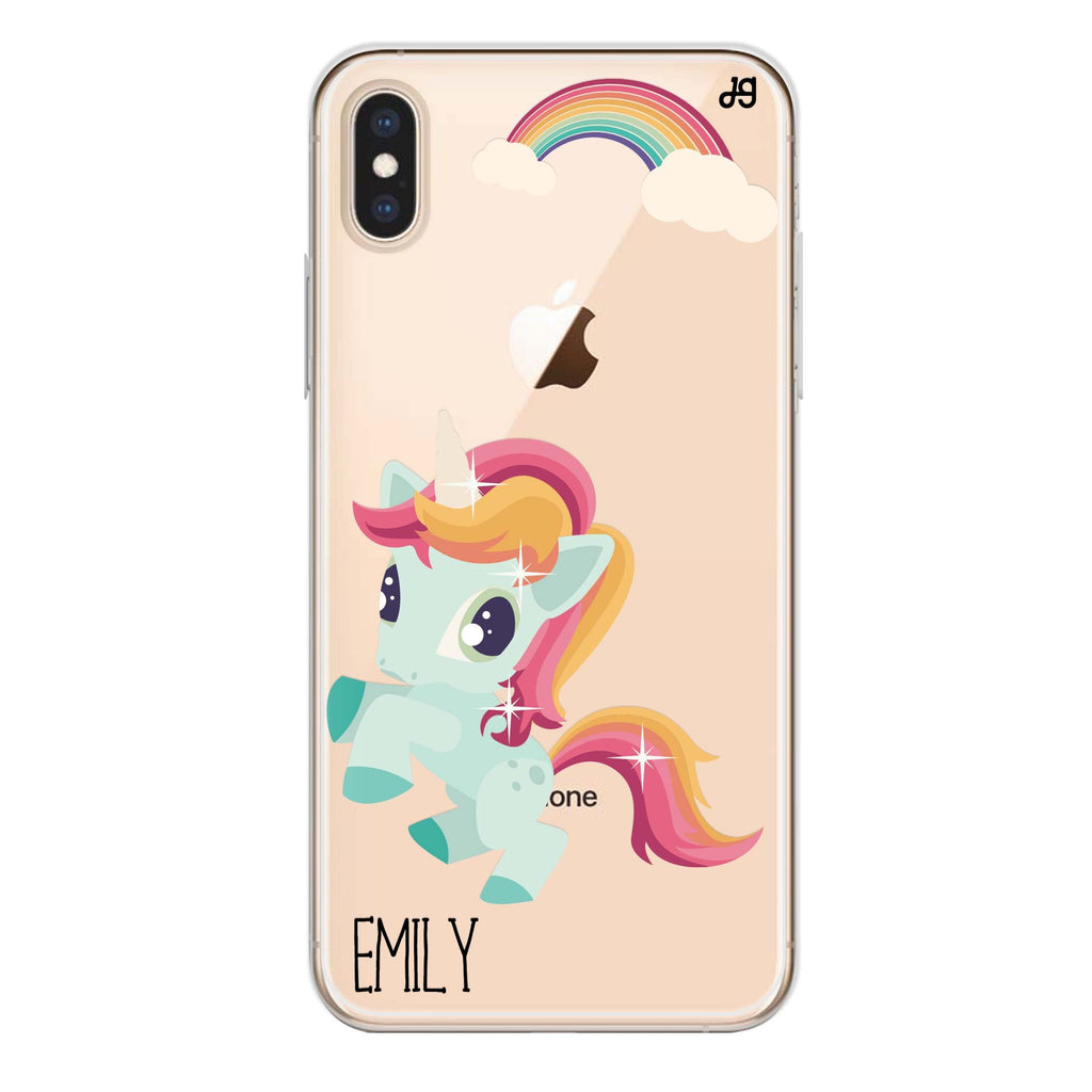 Lovely Unicorn II iPhone XS Max 水晶透明保護殼