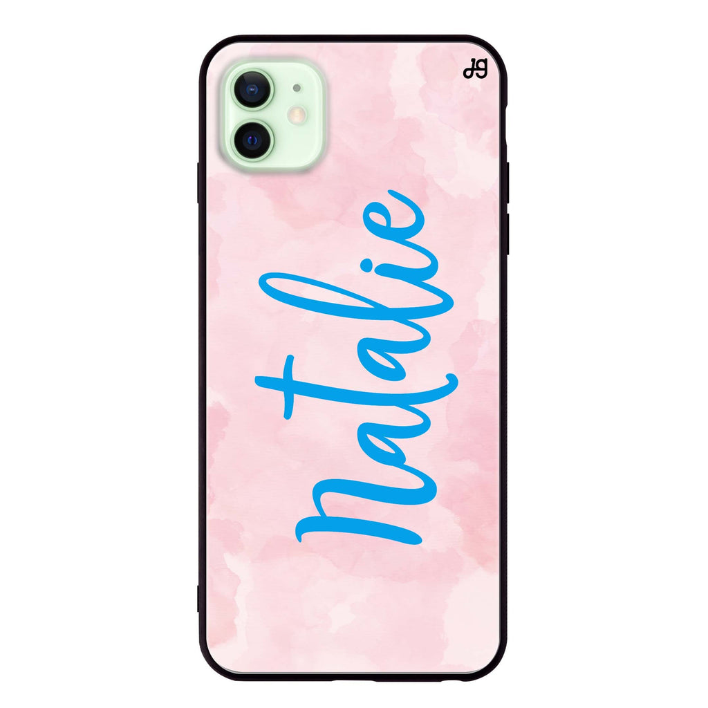 Pink Aqua iPhone 12 mini 超薄強化玻璃殻
