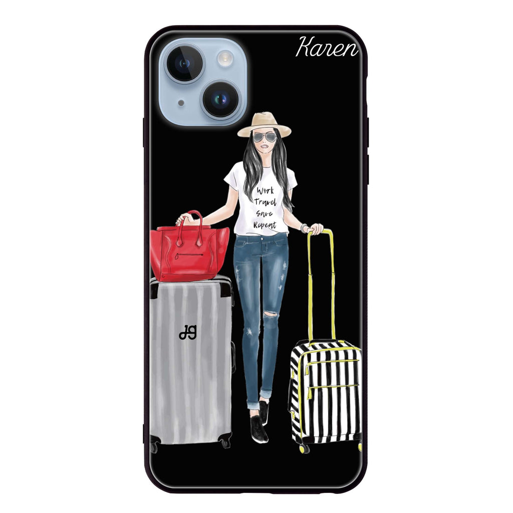 Travel girl I 超薄強化玻璃殻