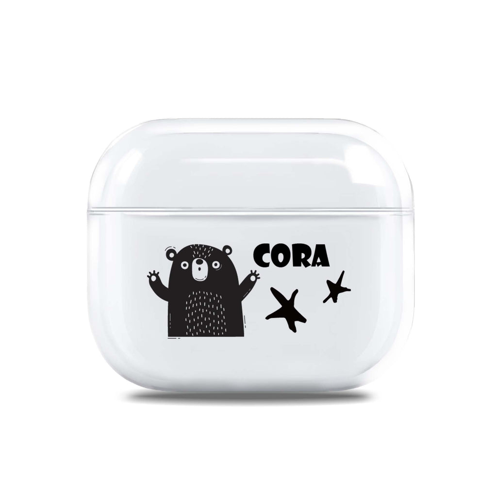 Cute Bear AirPods 透明保護殻