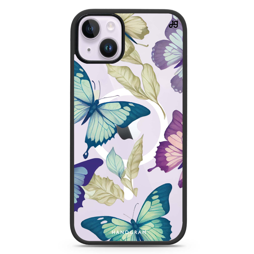Beautiful Butterfly iPhone 14 Plus Magsafe 兼容防衝擊保護殼