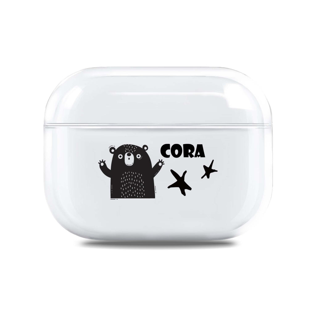 Cute Bear AirPods Pro 透明保護殻