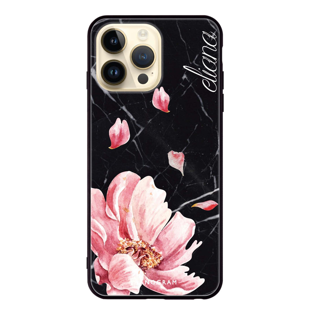 Black Marble – Deep Love iPhone 超薄強化玻璃殻