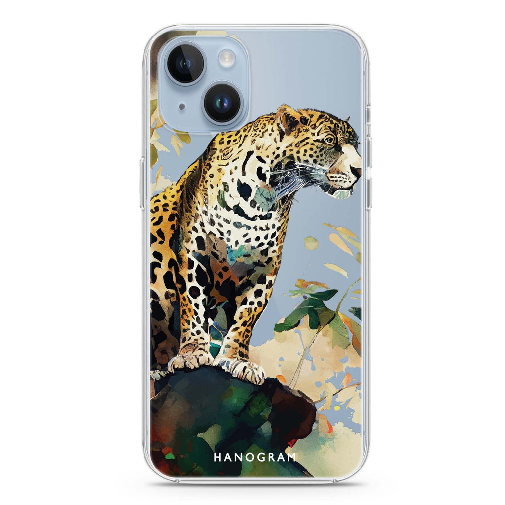 A leopard iPhone 14 plus 水晶透明保護殼