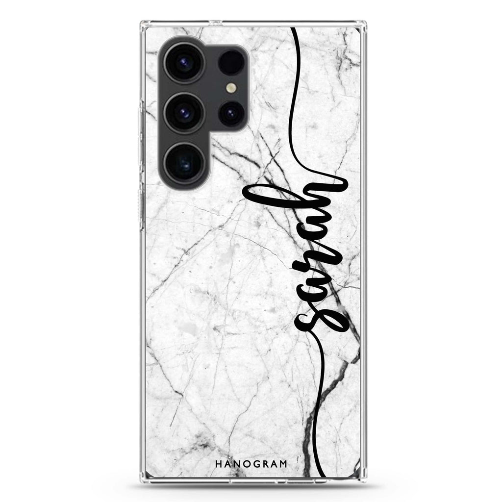 Marble Edition II Samsung Galaxy Ultra 可加名字透明保護殼，適用 S26/S25/S24/S23 Ultra，圖1