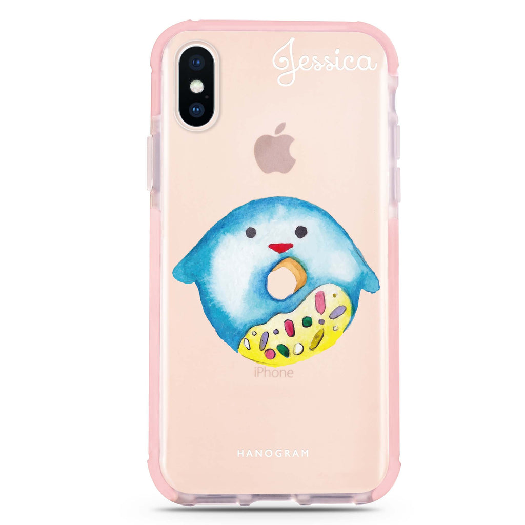 Sweet donut penguin iPhone XS Max 吸震防摔保護殼