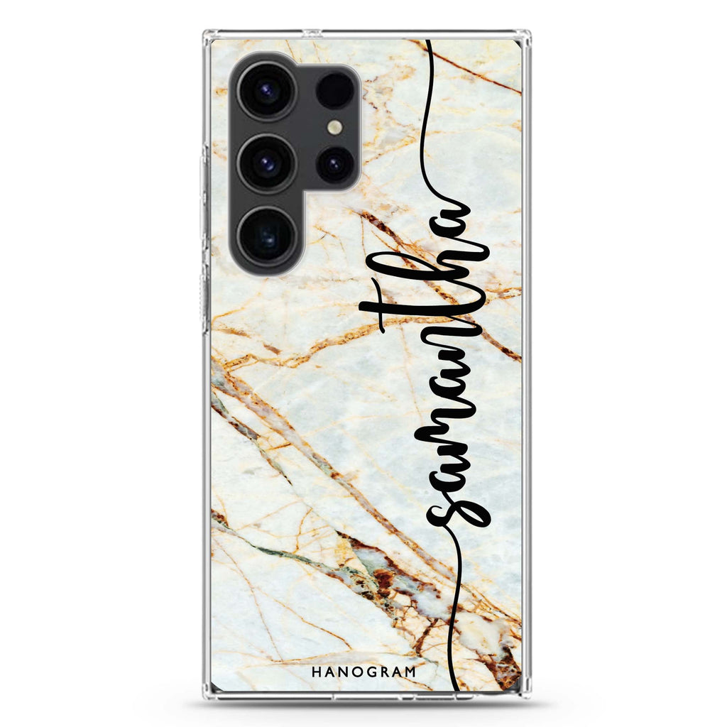 Marble Edition III Samsung Galaxy Ultra 可加名字透明保護殼，適用 S26/S25/S24/S23 Ultra，圖1