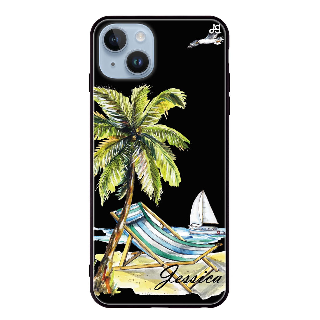 Summer on the beach iPhone 14 超薄強化玻璃殻