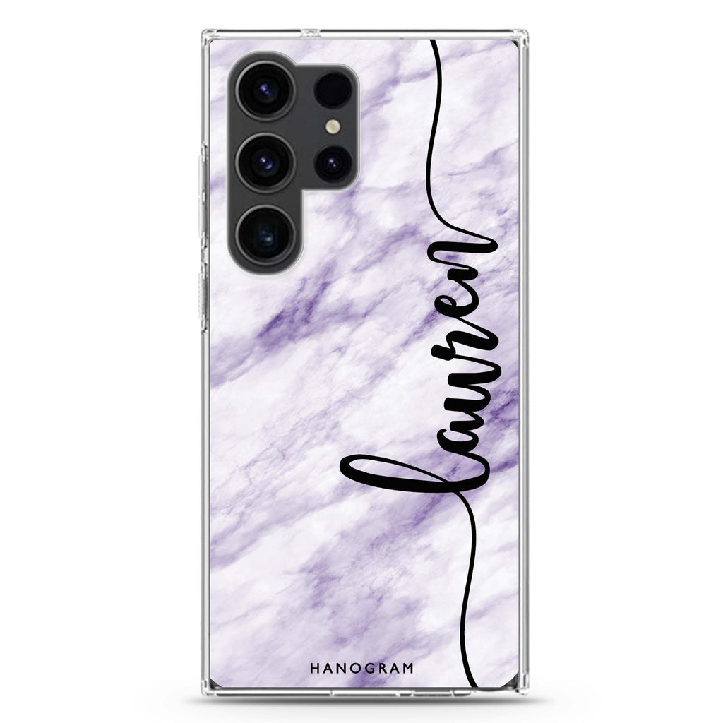 Marble Edition IV Samsung Galaxy Ultra 可加名字透明保護殼，適用 S26/S25/S24/S23 Ultra，圖1