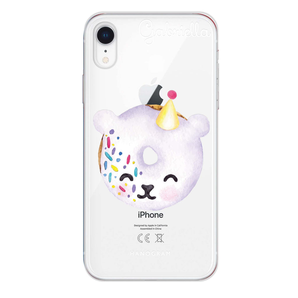 Sweet donut bear iPhone XR 水晶透明保護殼