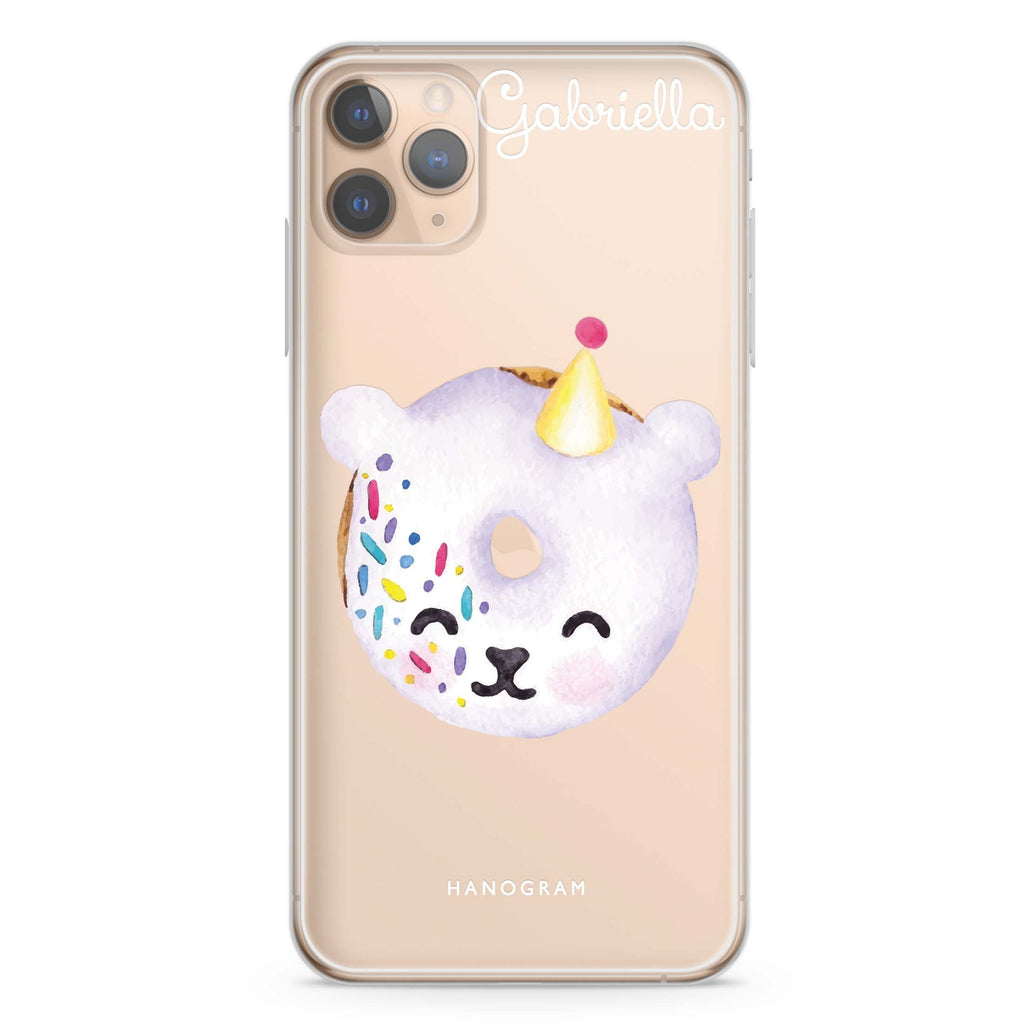 Sweet donut bear iPhone 11 Pro Max 水晶透明保護殼