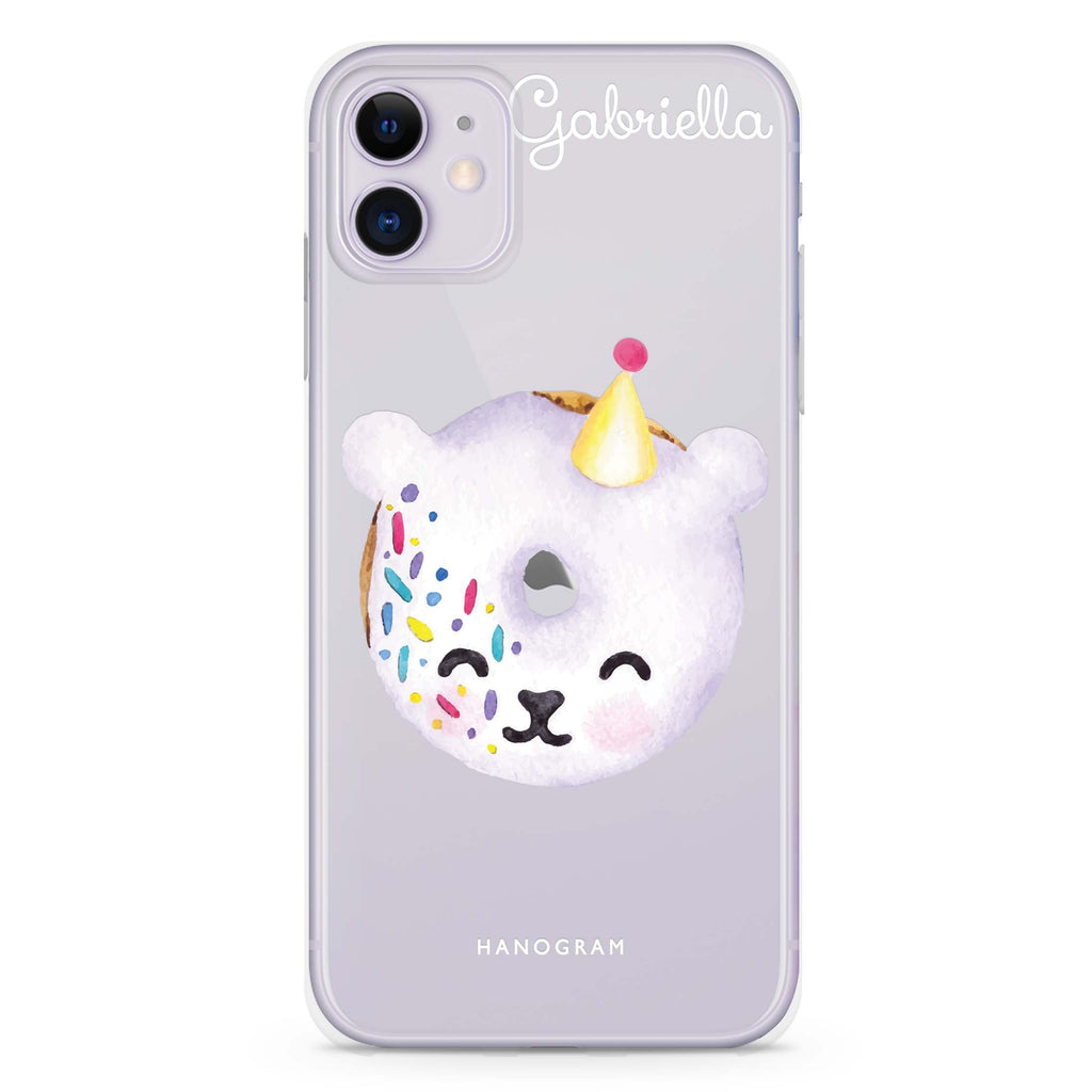 Sweet donut bear iPhone 11 水晶透明保護殼
