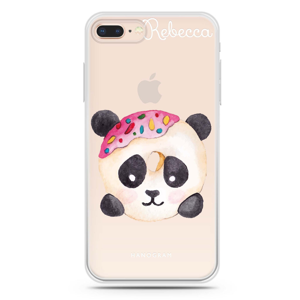 Sweet donut panda iPhone 8 Plus 水晶透明保護殼