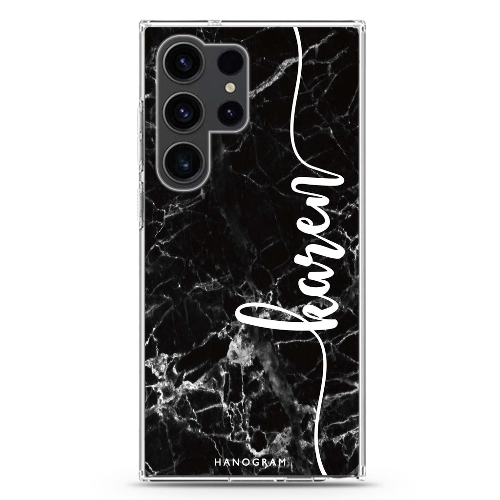 Marble Edition VII Samsung Galaxy Ultra 可加名字透明保護殼，適用 S26/S25/S24/S23 Ultra，圖1
