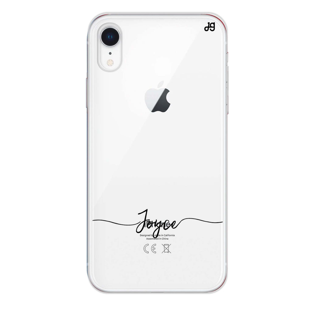 Initial handwritten iPhone XR 水晶透明保護殼
