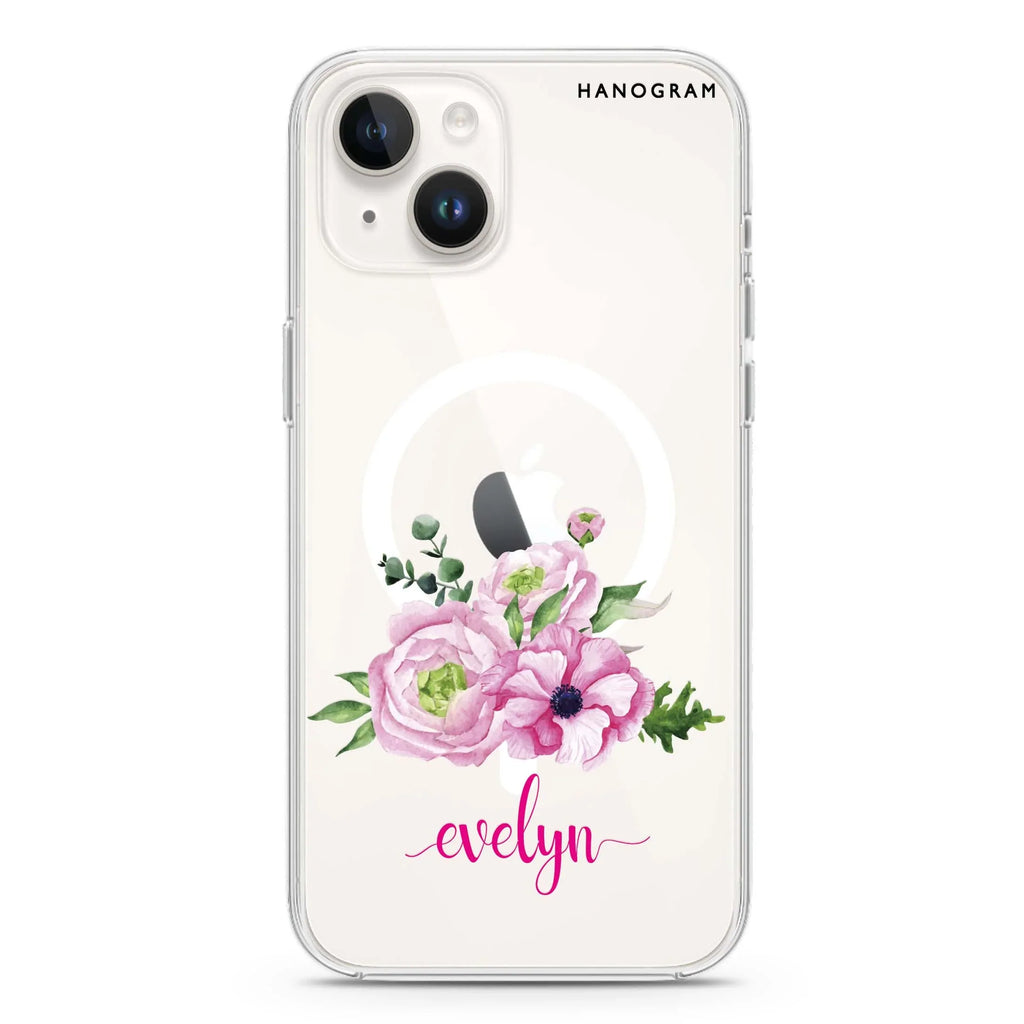 Be Romantic iPhone 14 Magsafe 兼容水晶透明保護殼