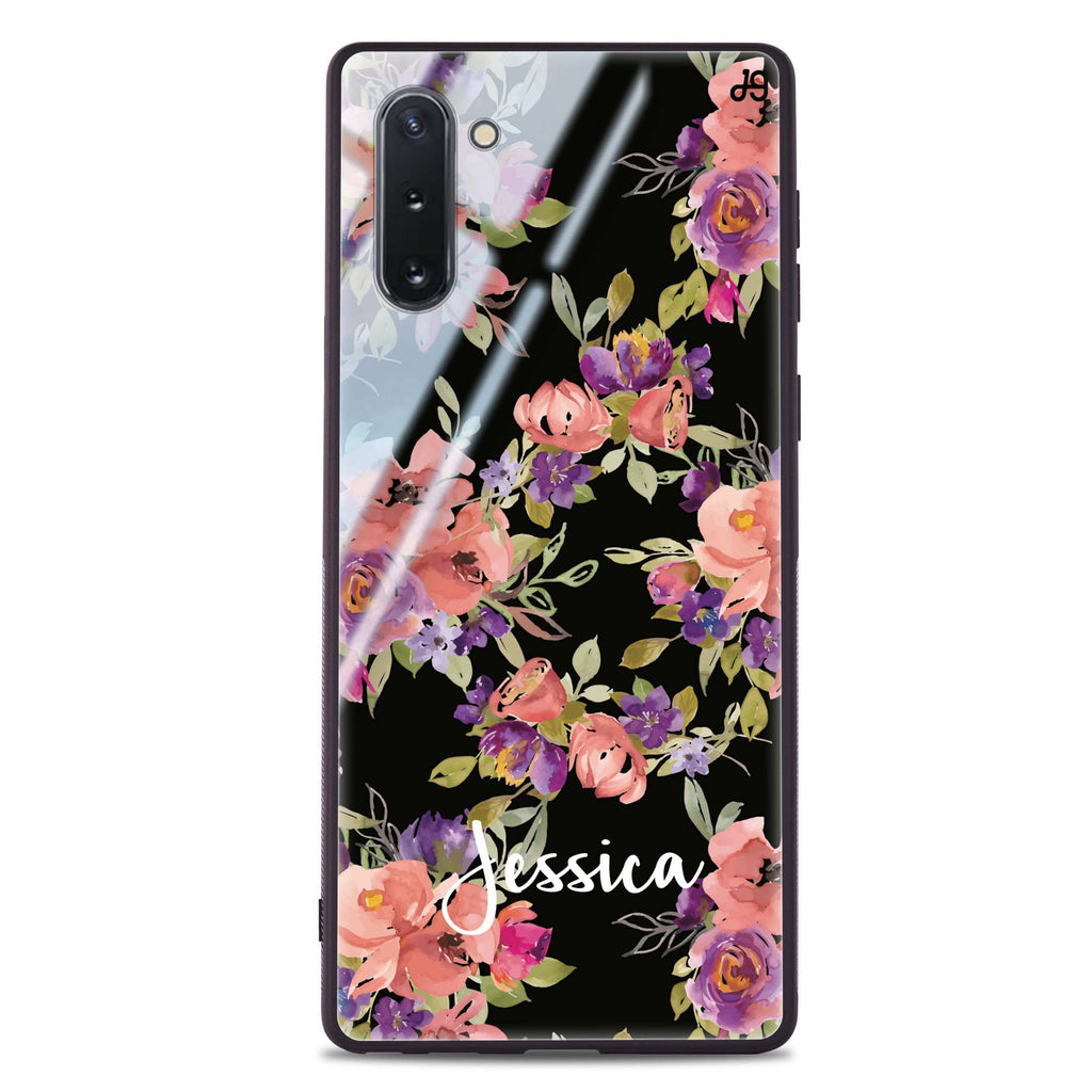 Floral Impression Samsung Note 10 超薄強化玻璃殻