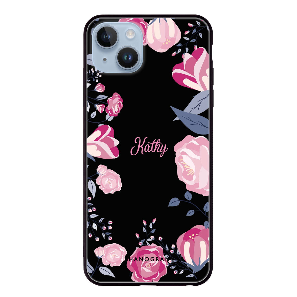 Trendy Flowers iPhone 13 超薄強化玻璃殻
