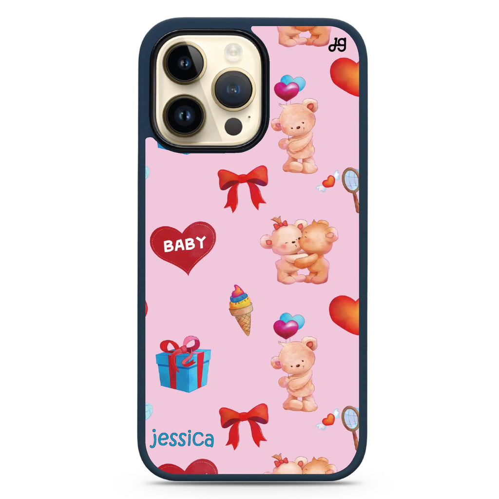 Cute Bear Present Magsafe 兼容防衝擊保護殼
