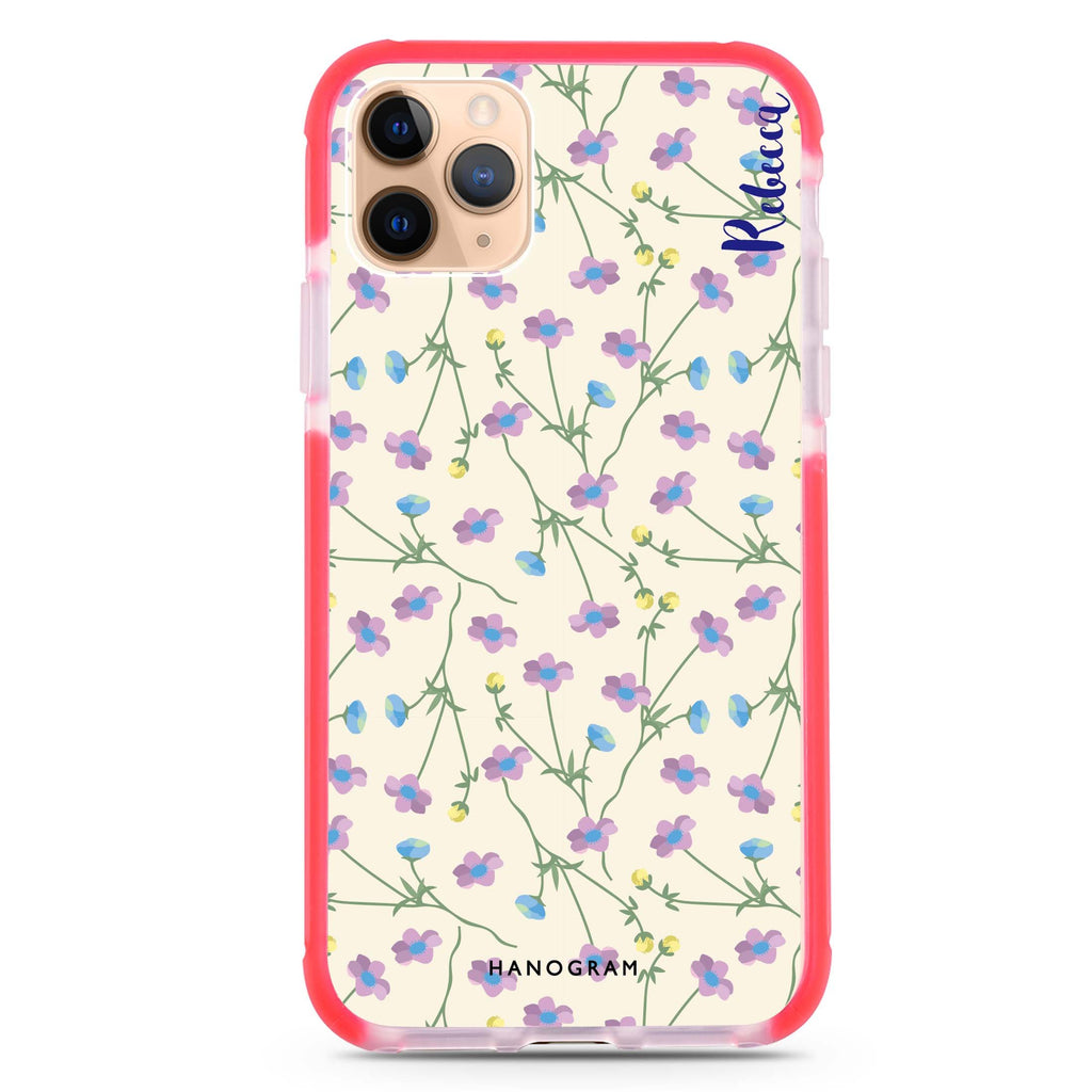 Girly floral iPhone 11 Pro Max 吸震防摔保護殼