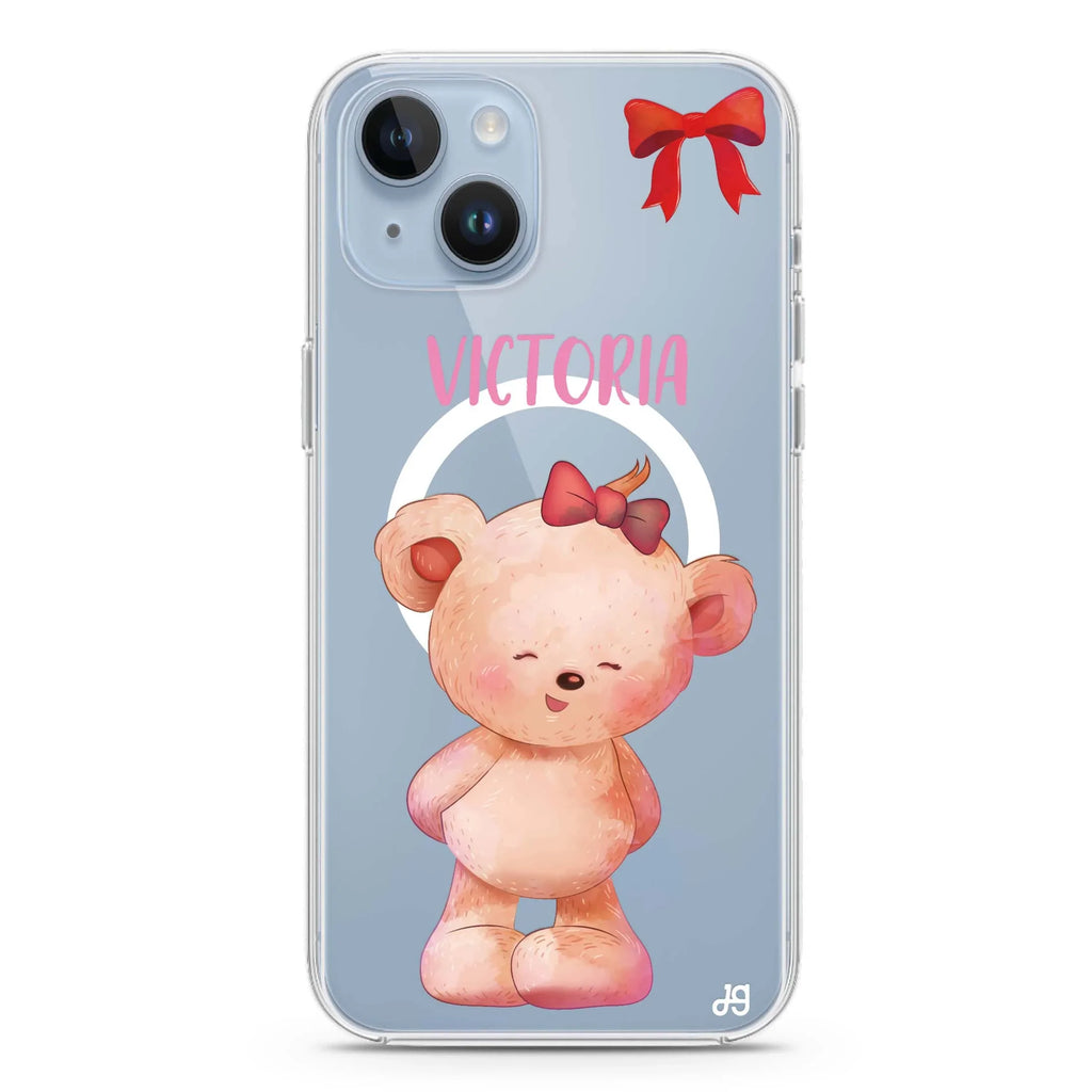 Bear Lovely iPhone 14 Magsafe 兼容水晶透明保護殼