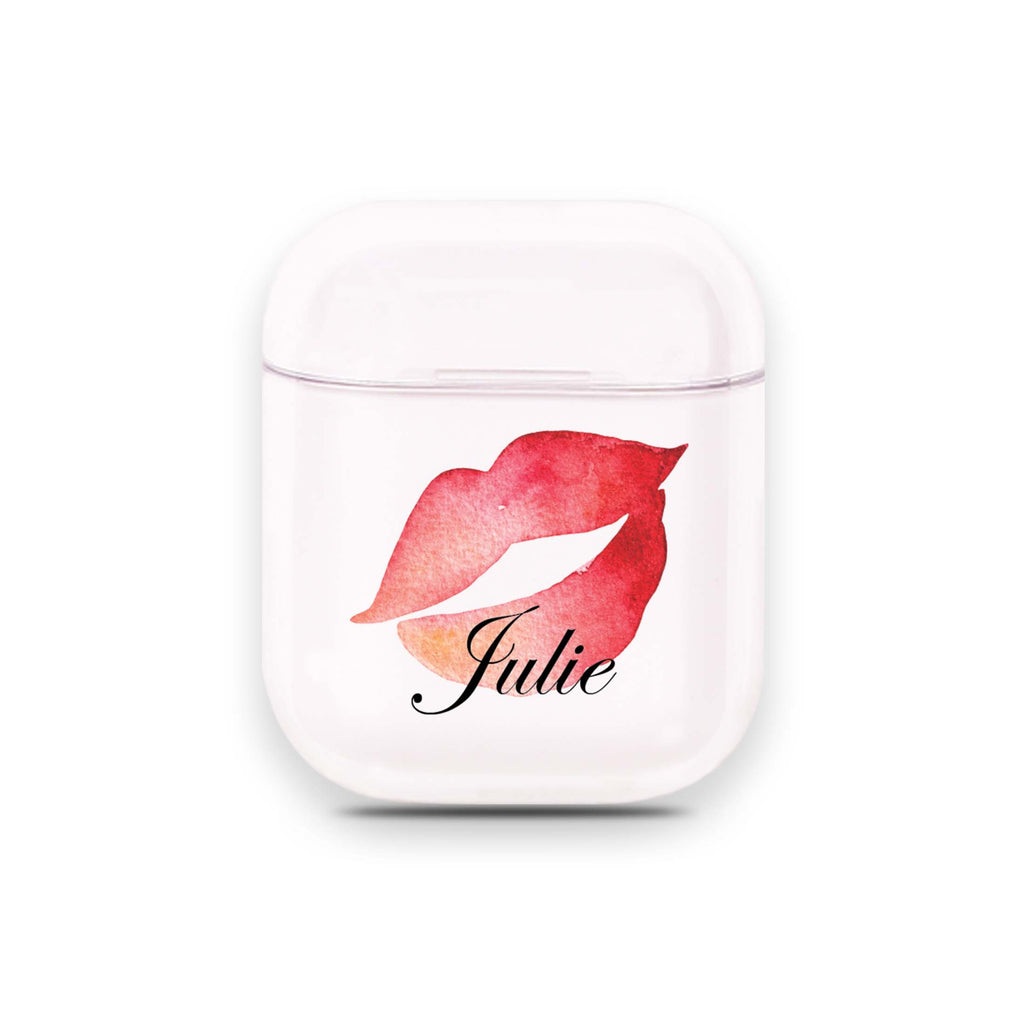 Red Lips Airpods 透明保護殻