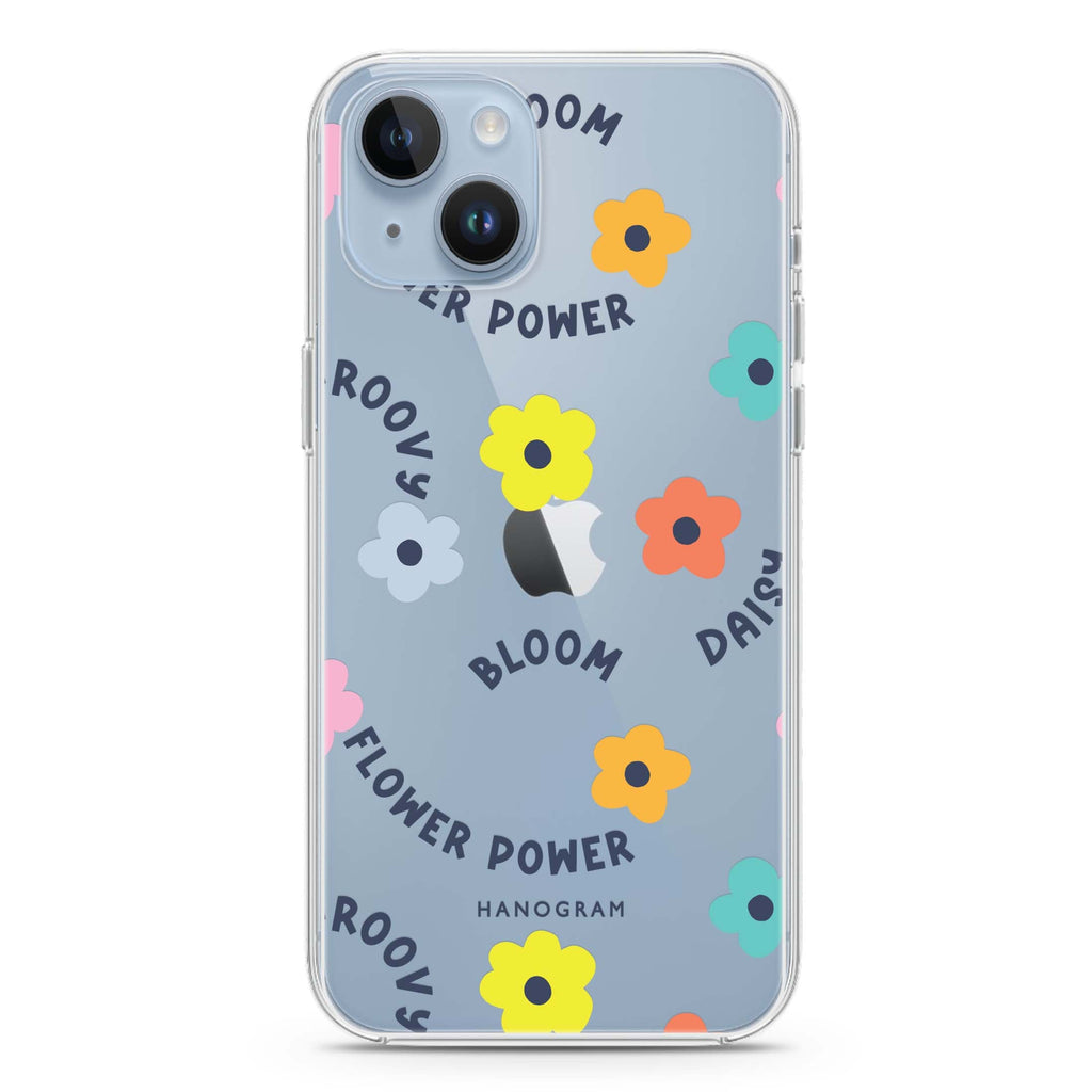 Flower Power iPhone 14 plus 水晶透明保護殼
