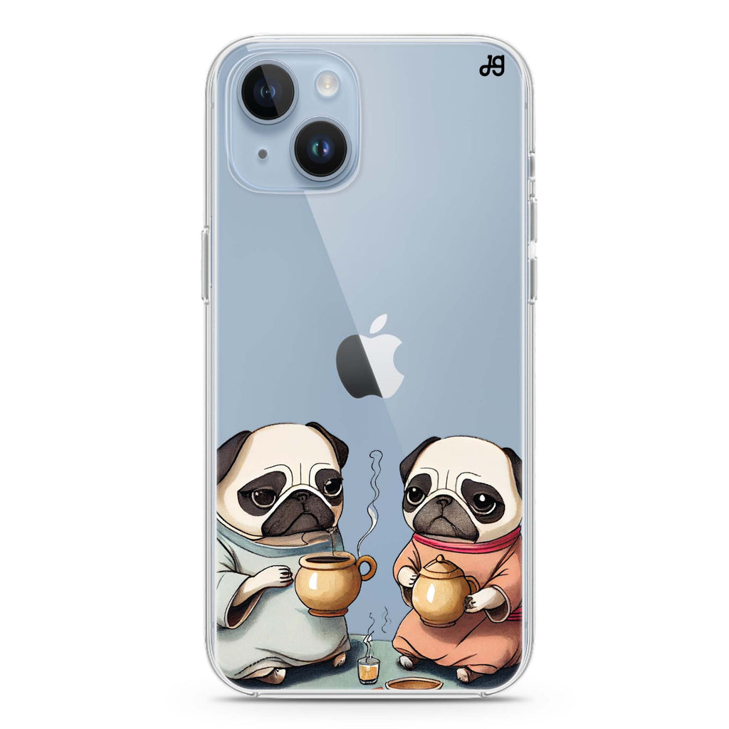 Pug Tea Time iPhone 14 水晶透明保護殼