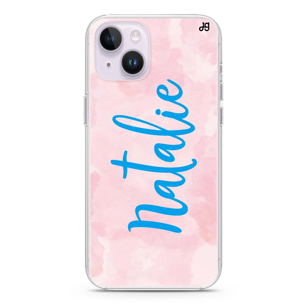 Pink Aqua iPhone 14 水晶透明保護殼