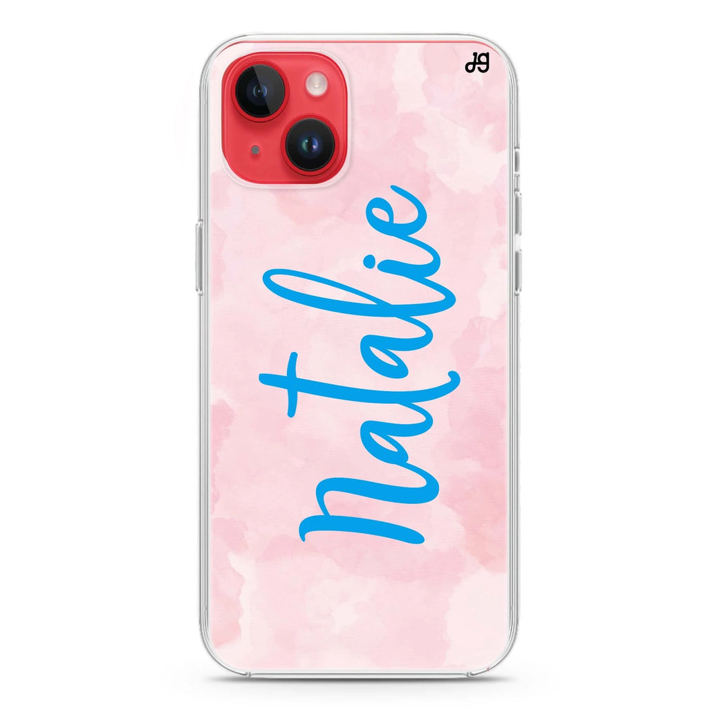 Pink Aqua iPhone 14 plus 水晶透明保護殼