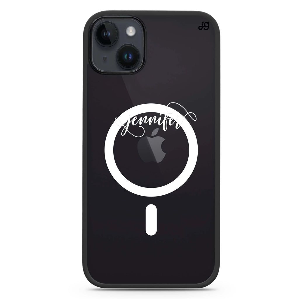 Abstract script writing iPhone 14 Plus Magsafe 兼容防衝擊保護殼