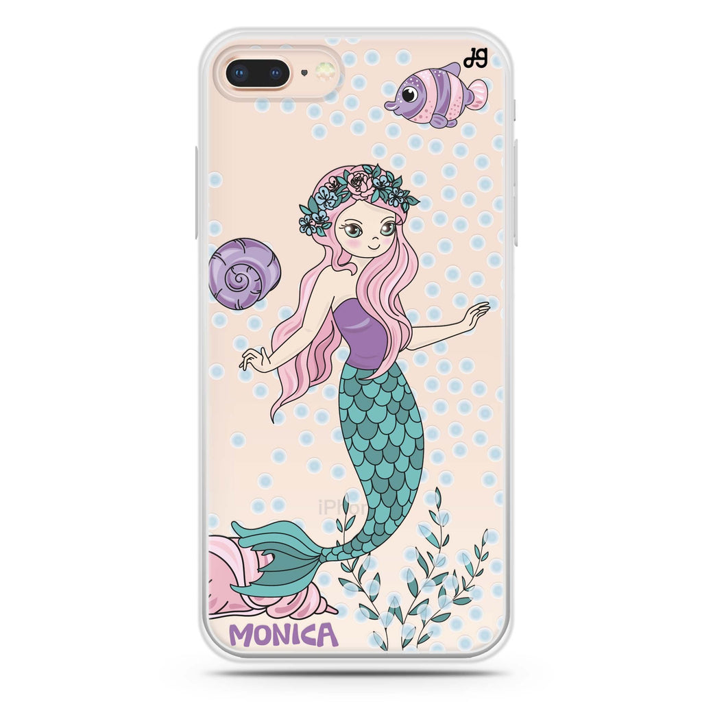 Mermaids iPhone 8 Plus 水晶透明保護殼