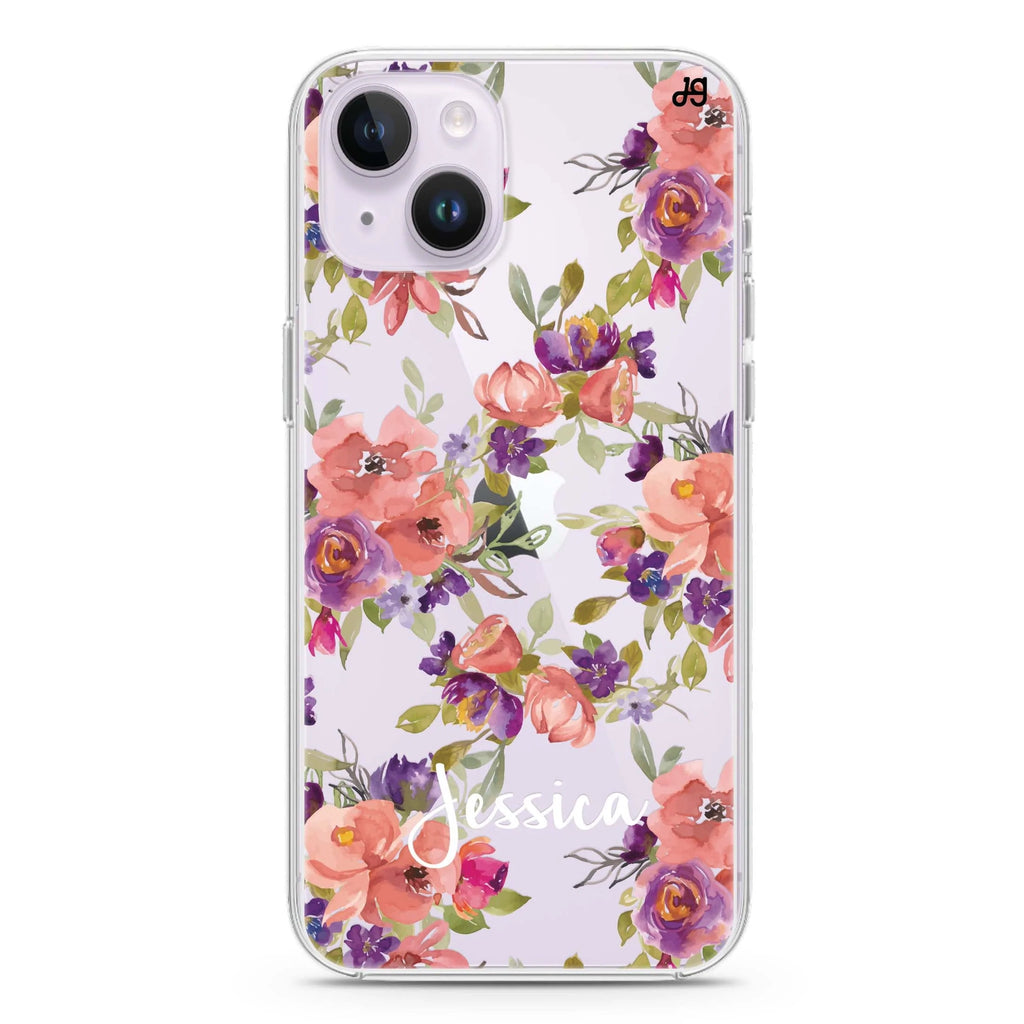Floral Impression iPhone 14 plus 水晶透明保護殼