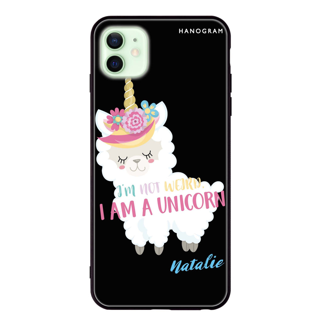I am a llamacorn iPhone 12 超薄強化玻璃殻