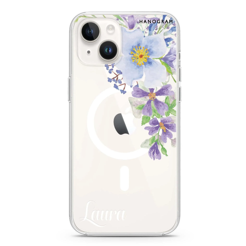 Fragrance of Flower iPhone 14 Magsafe 兼容水晶透明保護殼