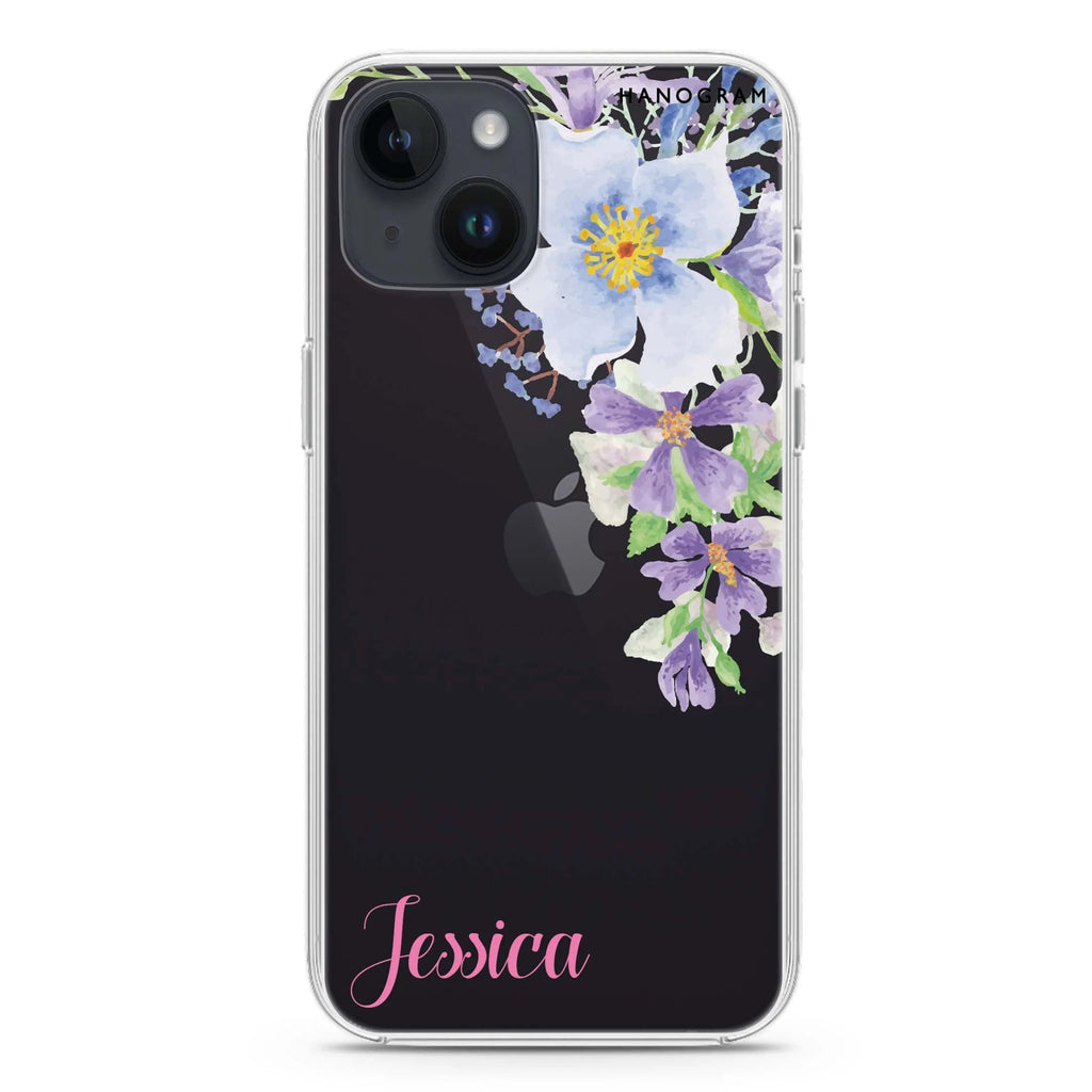 Fragrance of Flower iPhone 14 plus 水晶透明保護殼