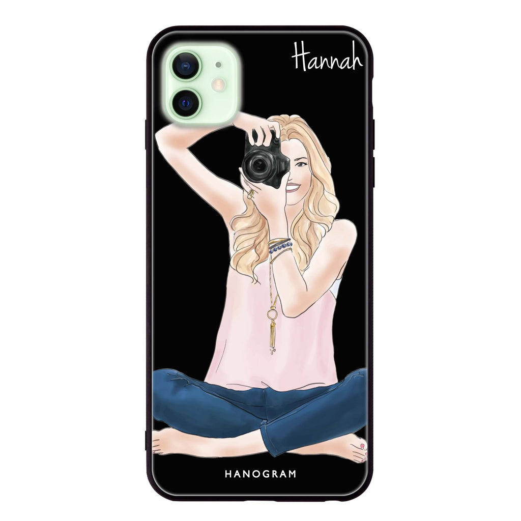 Camera girl I iPhone 12 超薄強化玻璃殻