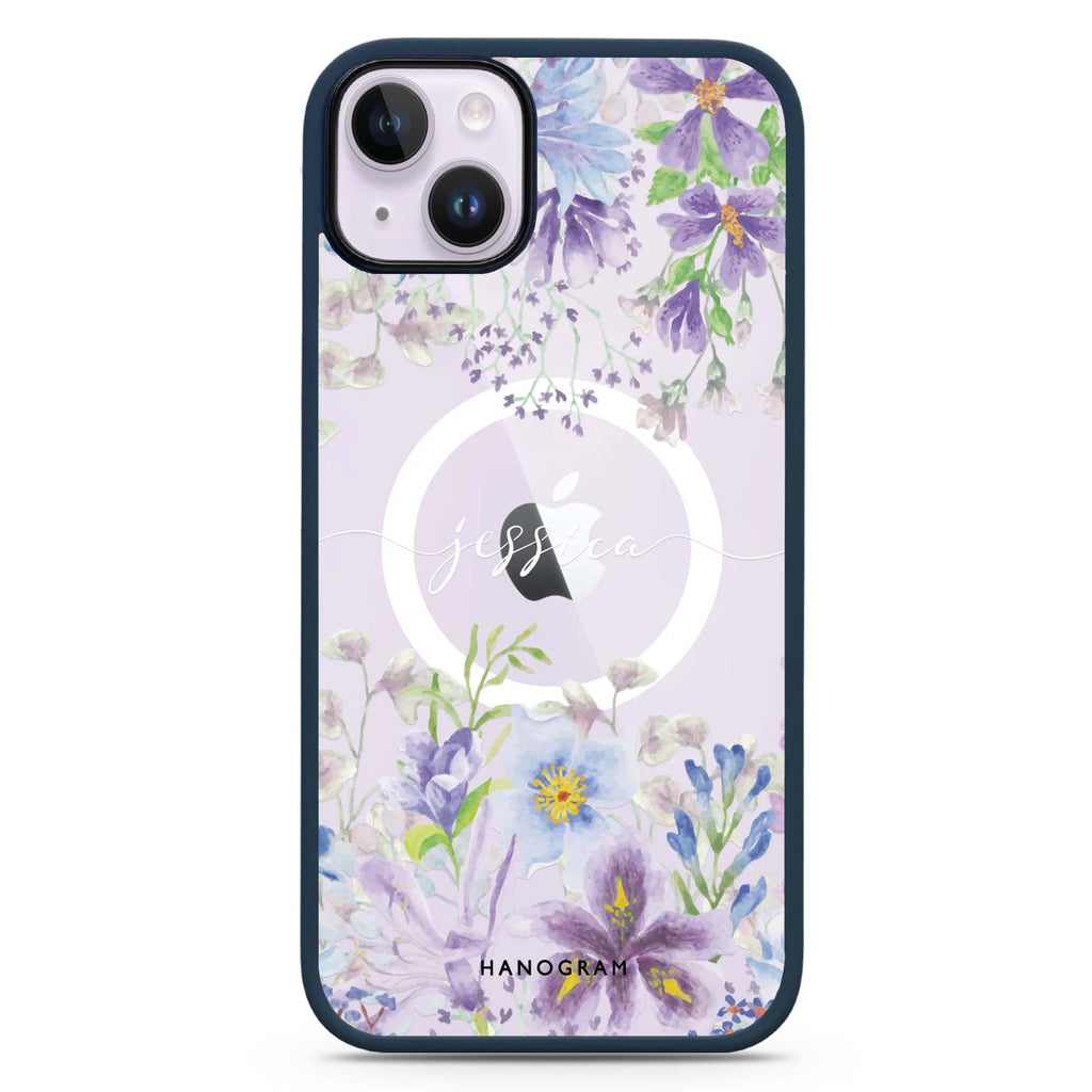 Flowers Bloom iPhone 14 Plus Magsafe 兼容防衝擊保護殼