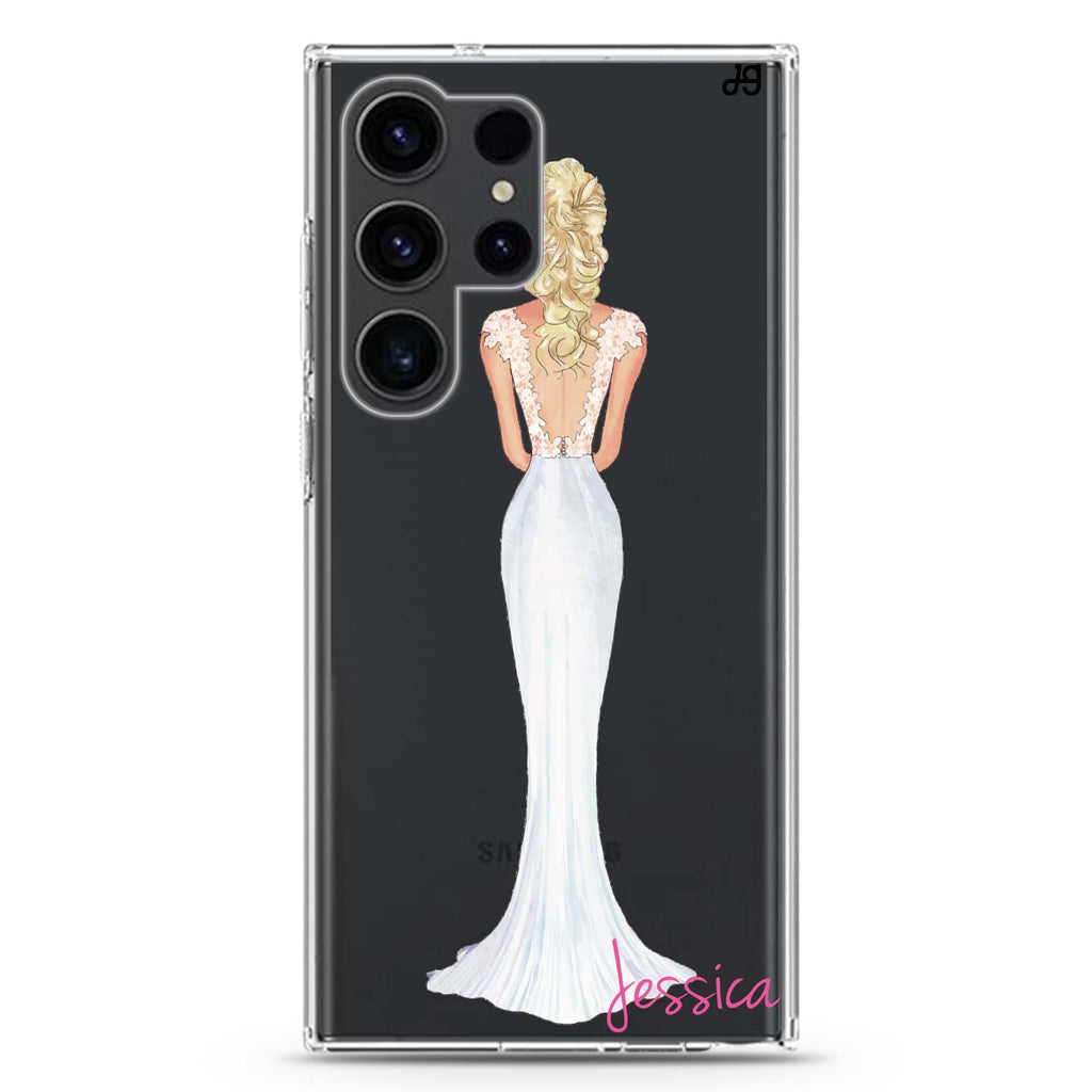 Bride Moment I Samsung Galaxy Ultra 可加名字透明保護殼，適用 S26/S25/S24/S23 Ultra，圖1