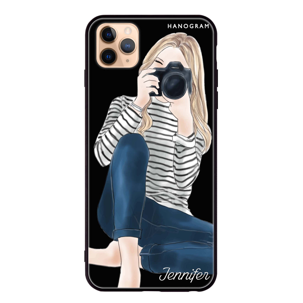Camera girl II iPhone 11 Pro Max 超薄強化玻璃殻