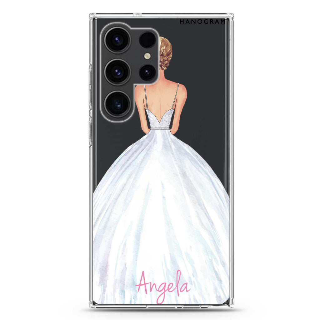 Bride Moment II Samsung Galaxy Ultra 可加名字透明保護殼，適用 S26/S25/S24/S23 Ultra，圖1